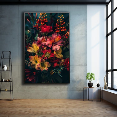 Large Flower Painting on Canvas
